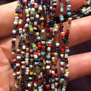 Multicolored Beaded Necklace From Bali
